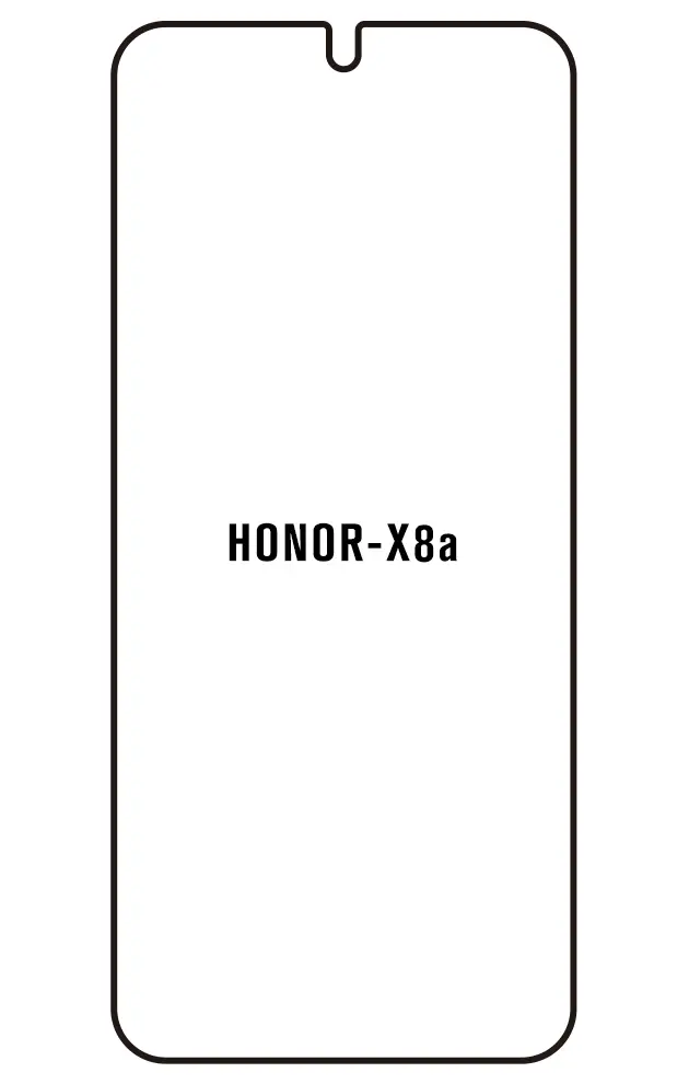 Honor X8a Přední Hydrogel ochranná fólie (Střih Přední 1)