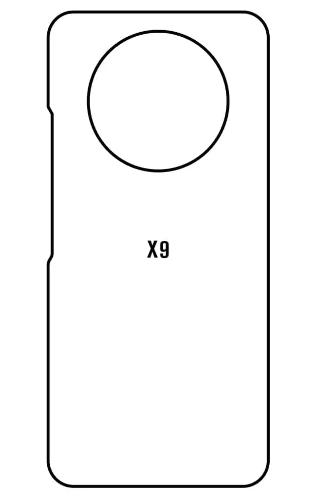 Honor X9 5G Zadní Hydrogel ochranná fólie (Střih Zadní část 1)