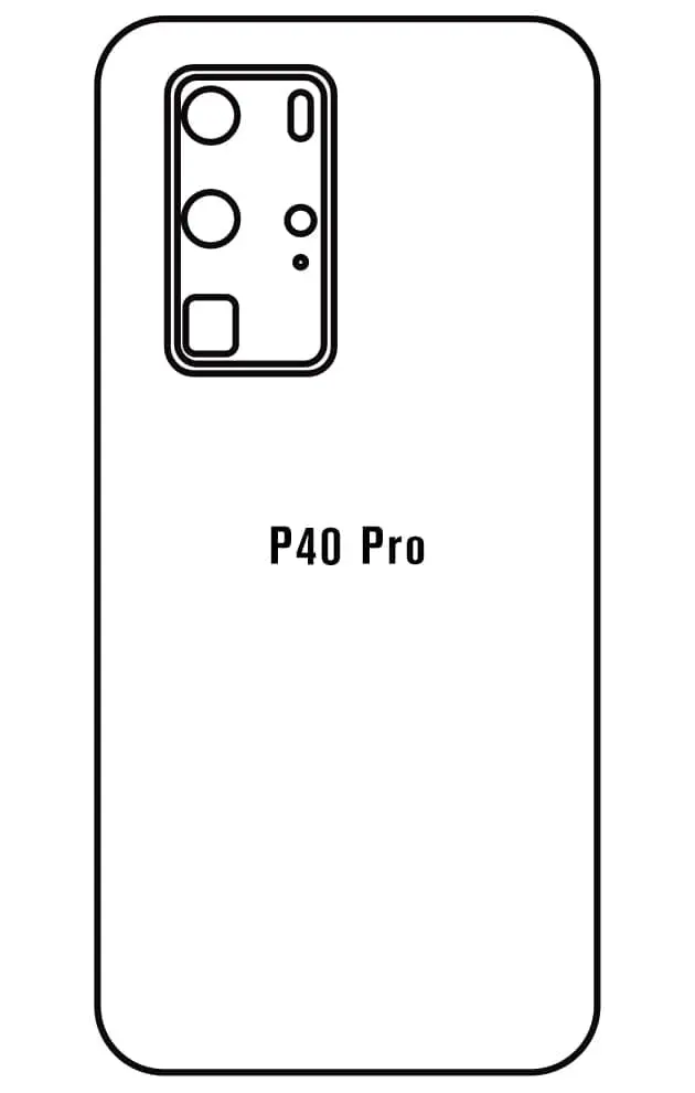 Huawei P40 Pro Zadní Hydrogel ochranná fólie