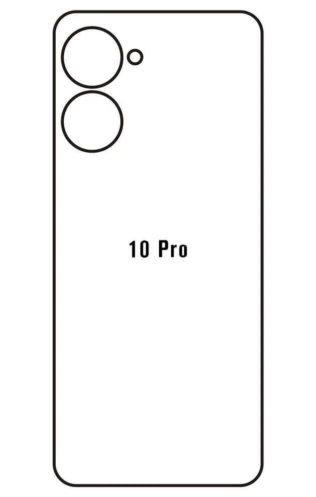 Realme 10 Pro Zadní Hydrogel ochranná fólie