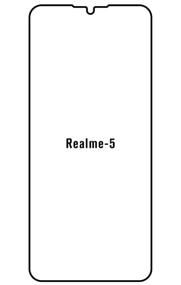 Realme 5 Přední Hydrogel ochranná fólie