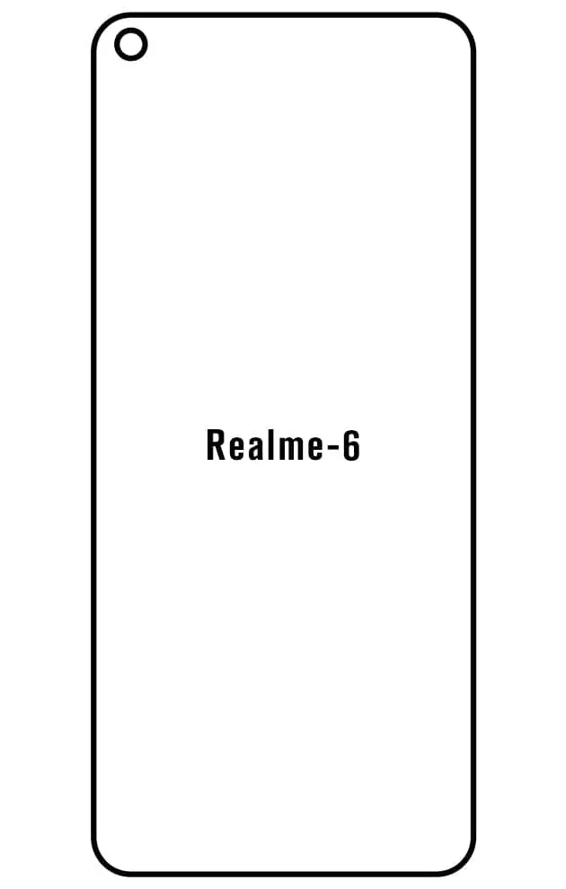 Realme 6 Přední Hydrogel ochranná fólie