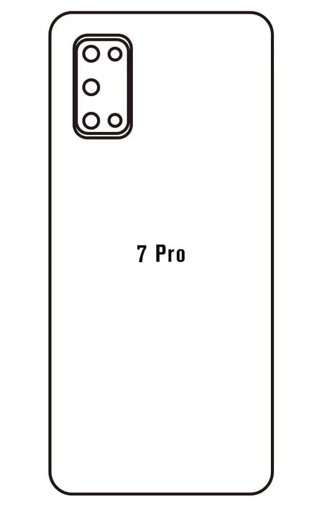 Realme 7 Pro Zadní Hydrogel ochranná fólie