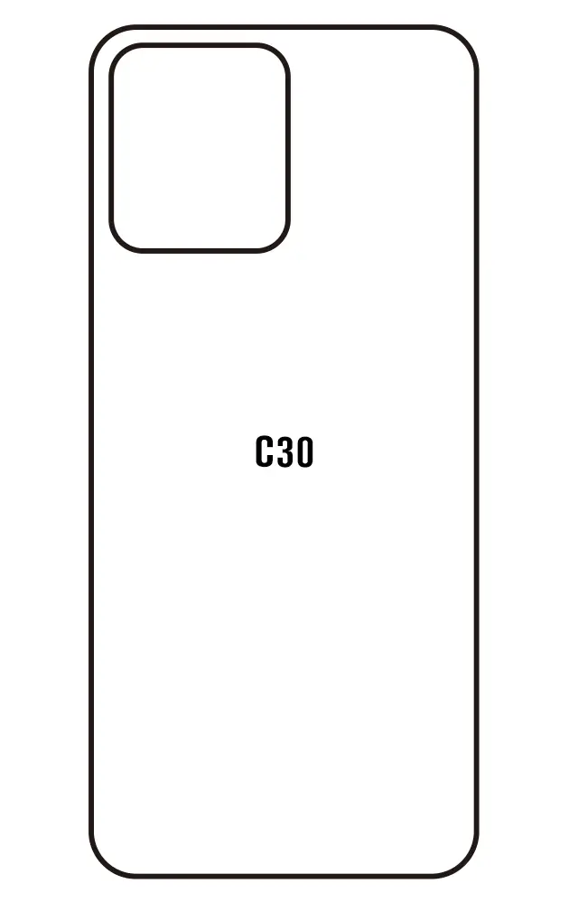 Realme C30 Zadní Hydrogel ochranná fólie