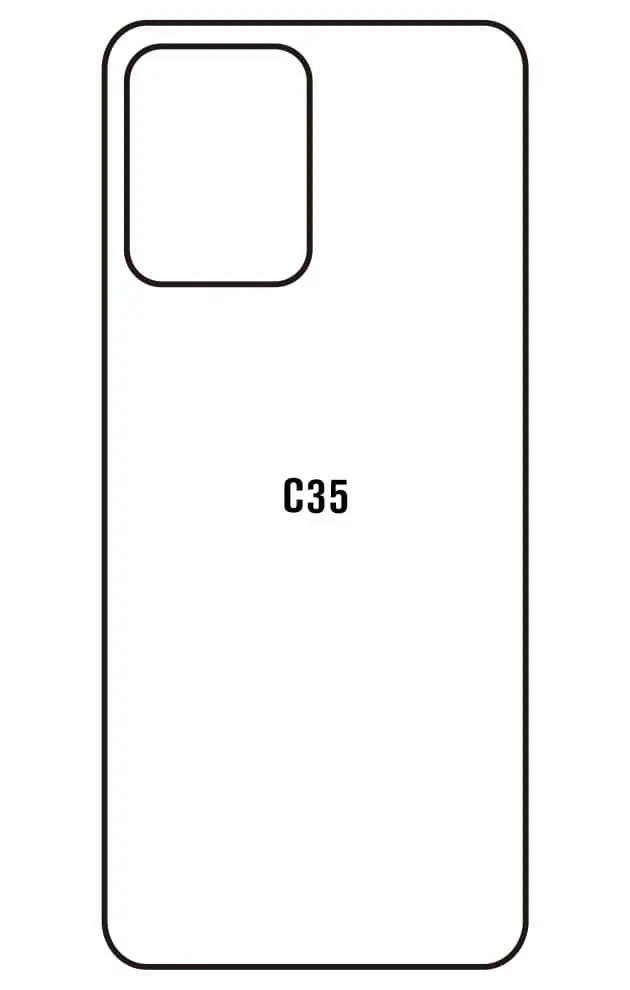 Realme C35 Zadní Hydrogel ochranná fólie