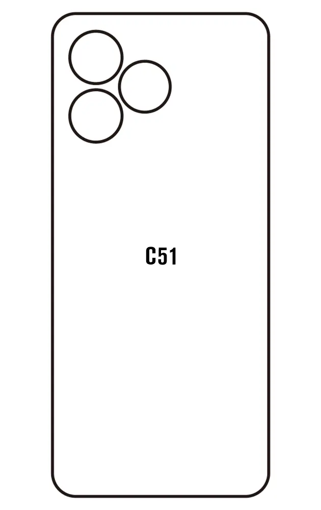 Realme C51 Zadní Hydrogel ochranná fólie