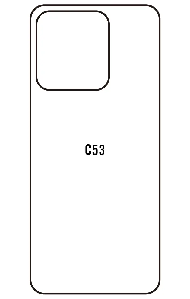 Realme C53 Zadní Hydrogel ochranná fólie