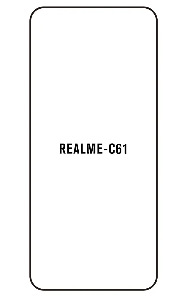 Realme C61 Přední Hydrogel ochranná fólie