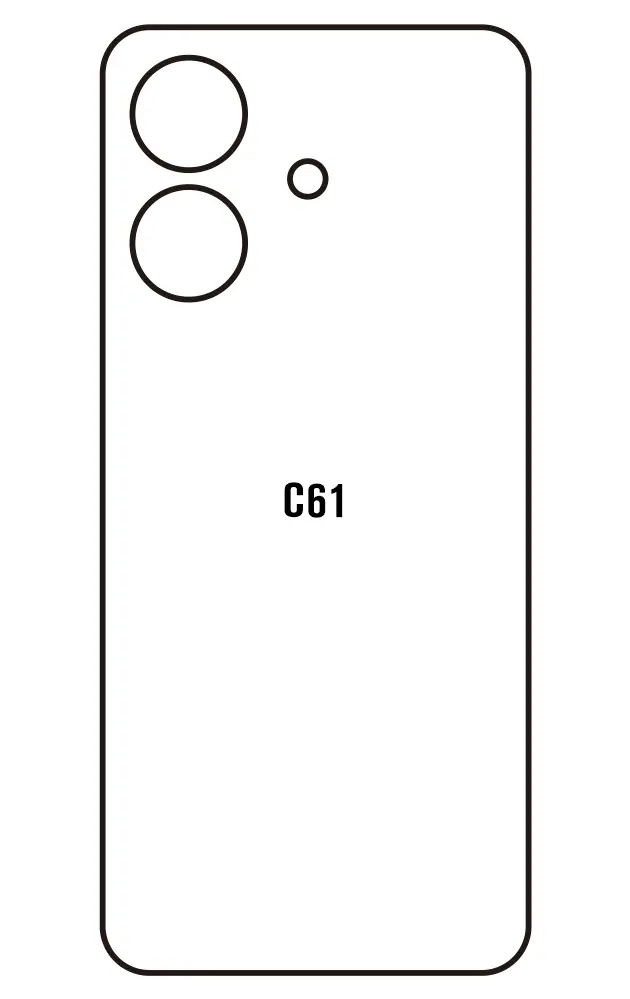 Realme C61 Zadní Hydrogel ochranná fólie