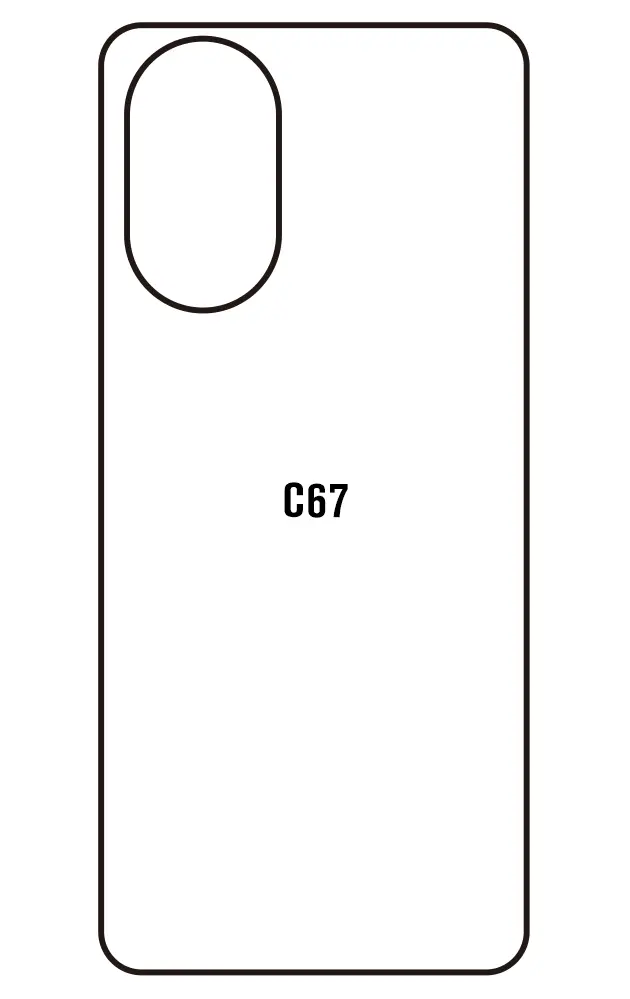 Realme C67 4G Zadní Hydrogel ochranná fólie
