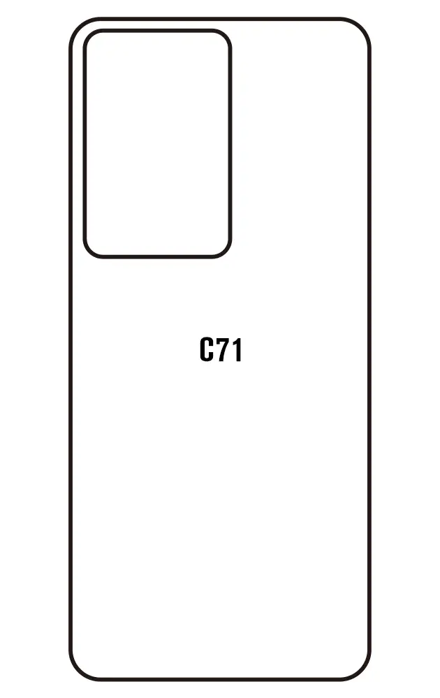 Realme C71 Zadní Hydrogel ochranná fólie