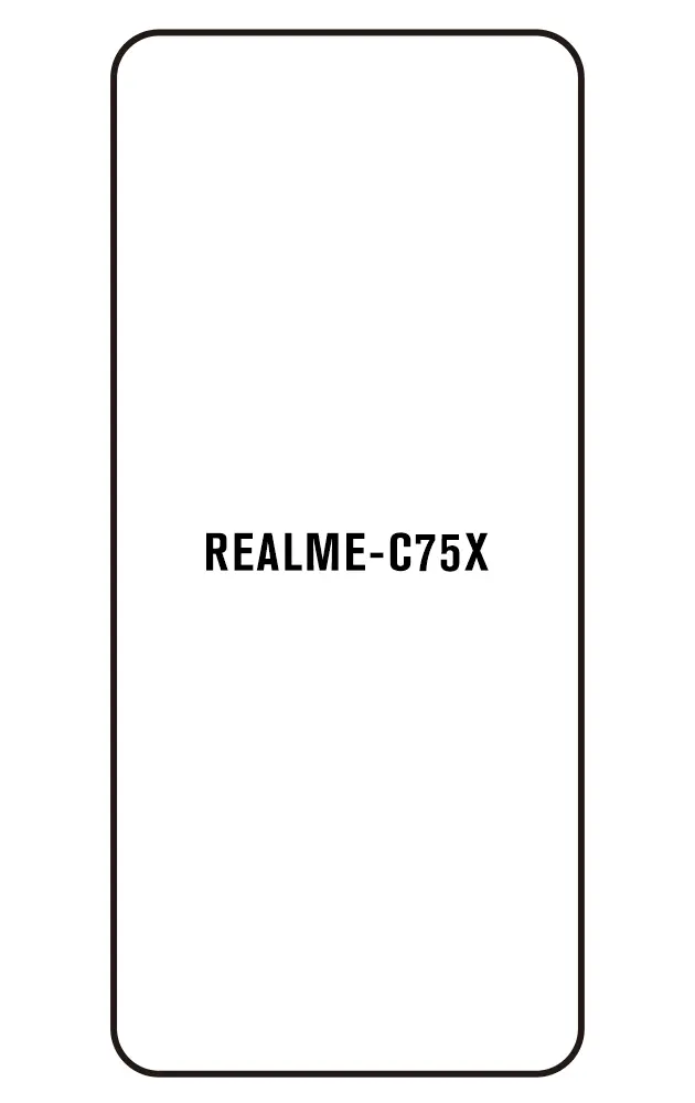 Realme C75X Přední Hydrogel ochranná fólie