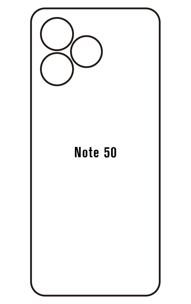 Realme Note 50 Zadní Hydrogel ochranná fólie