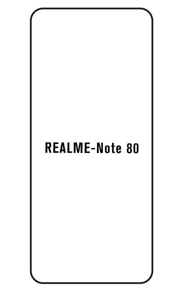 Realme Note 80 Přední Hydrogel ochranná fólie