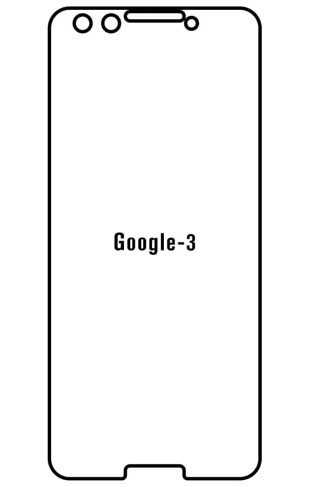 Google Pixel 3 Přední Hydrogel ochranná fólie