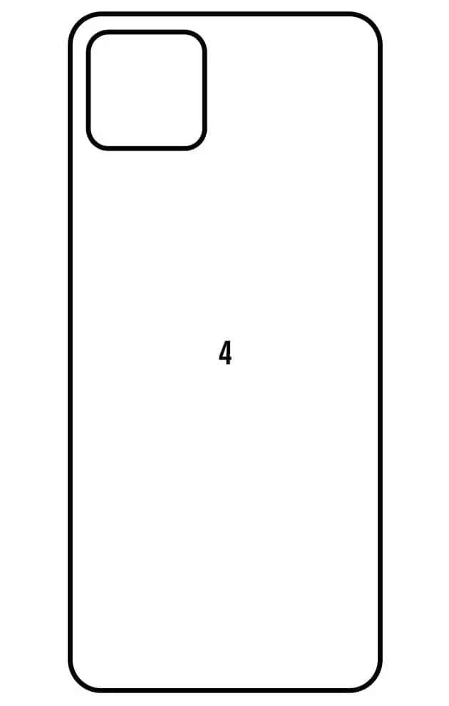 Google Pixel 4 Zadní Hydrogel ochranná fólie