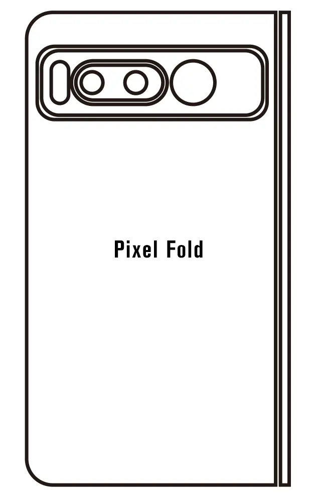 Google Pixel Fold Zadní Hydrogel ochranná fólie