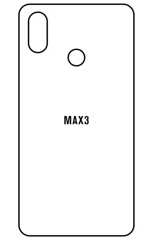 Xiaomi Mi Max 3 Zadní Hydrogel ochranná fólie