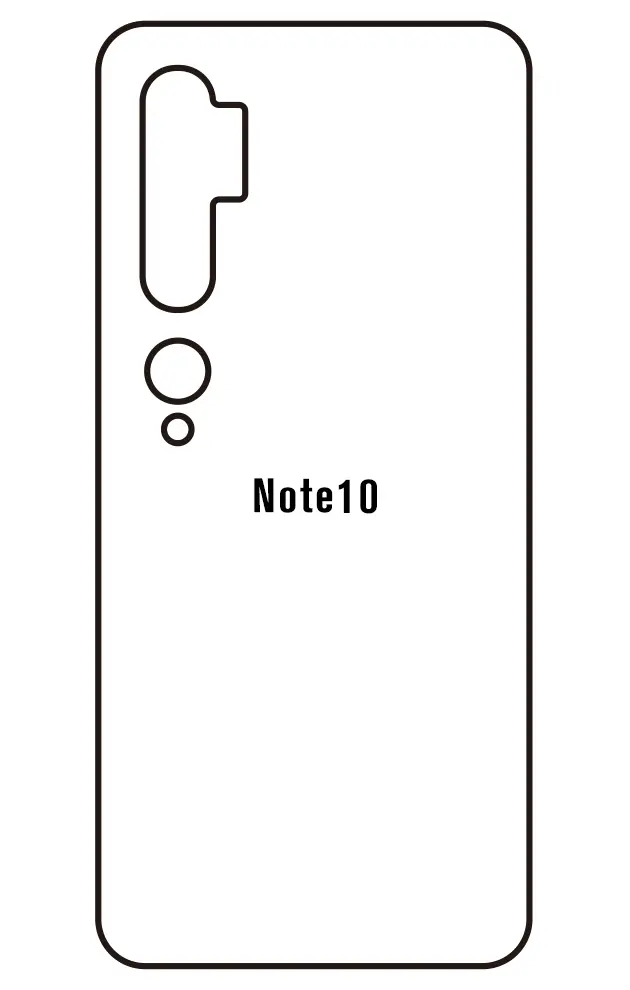 Xiaomi Mi Note 10 Zadní Hydrogel ochranná fólie