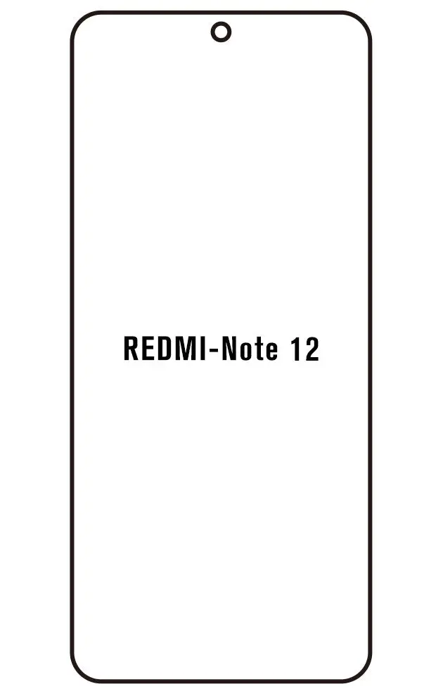 Xiaomi Redmi Note 12 5G Přední Hydrogel ochranná fólie