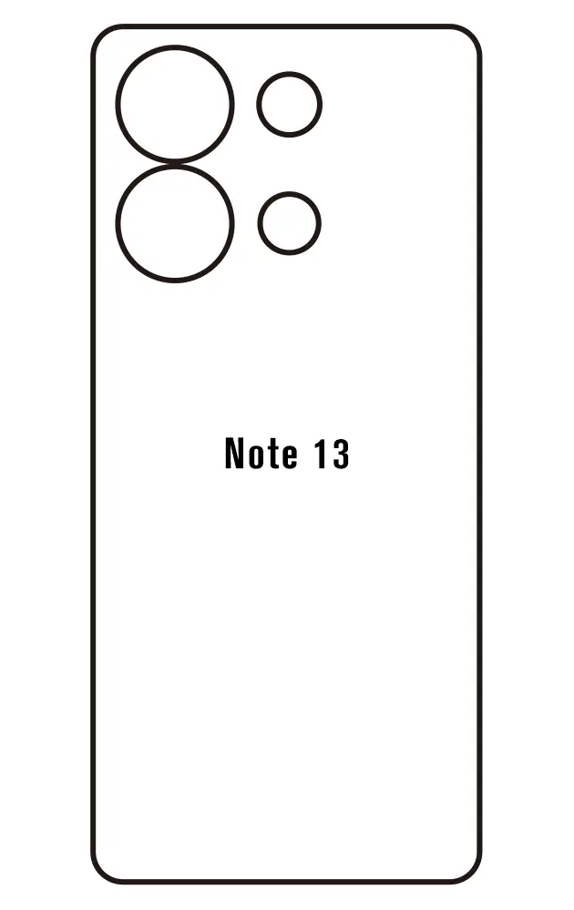 Xiaomi Redmi Note 13 Zadní Hydrogel ochranná fólie
