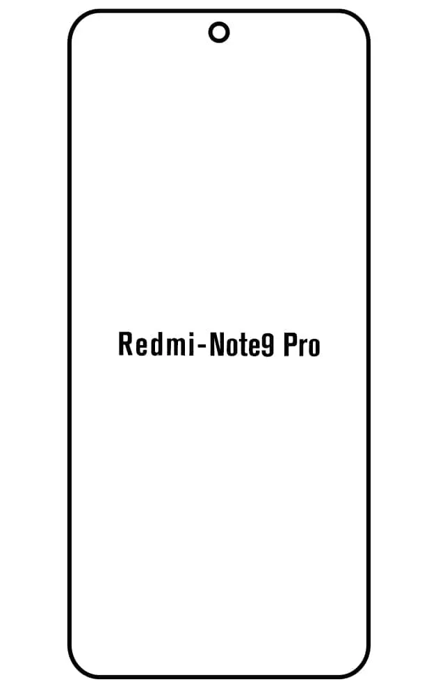 Xiaomi Redmi Note 9 Pro Přední Hydrogel ochranná fólie