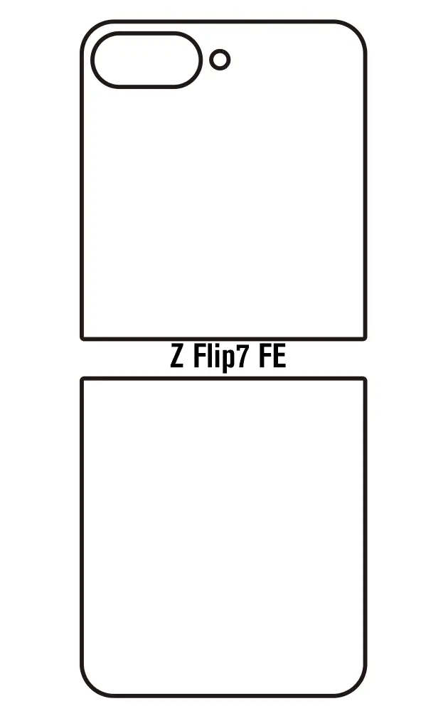 Samsung Z Flip7 FE Zadní Hydrogel ochranná fólie