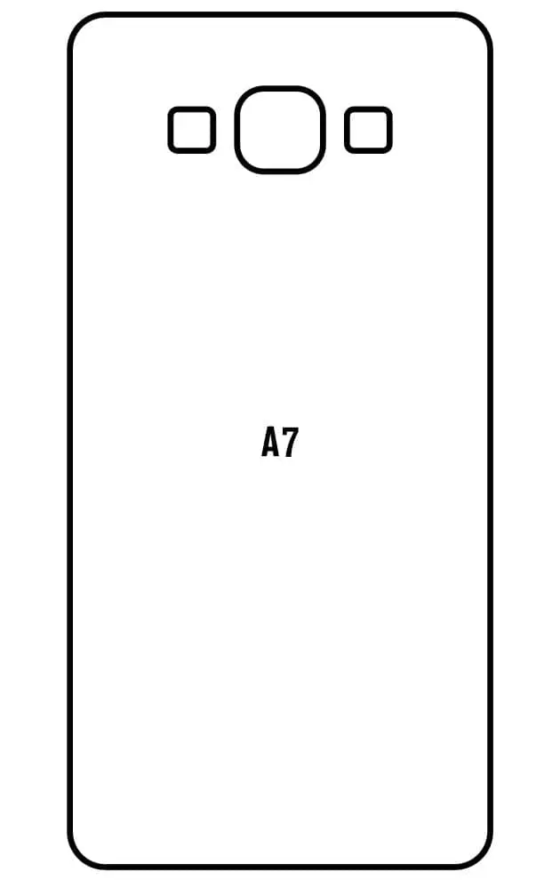 Samsung A7 2015 Zadní Hydrogel ochranná fólie