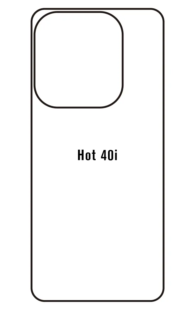 Infinix Hot 40i Zadní Hydrogel ochranná fólie