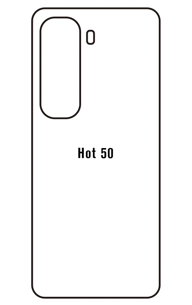 Infinix Hot 50 Zadní Hydrogel ochranná fólie