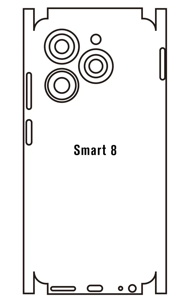 Infinix Smart 8 Zadní Hydrogel ochranná fólie