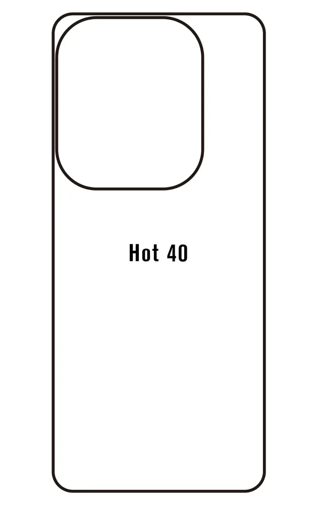 Infinix Hot 40 Zadní Hydrogel ochranná fólie