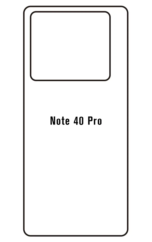 Infinix Note 40 Pro Zadní Hydrogel ochranná fólie