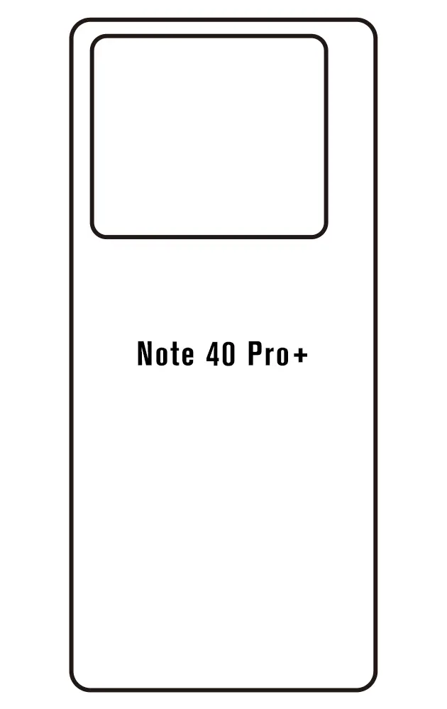 Infinix Note 40 Pro+ Zadní Hydrogel ochranná fólie