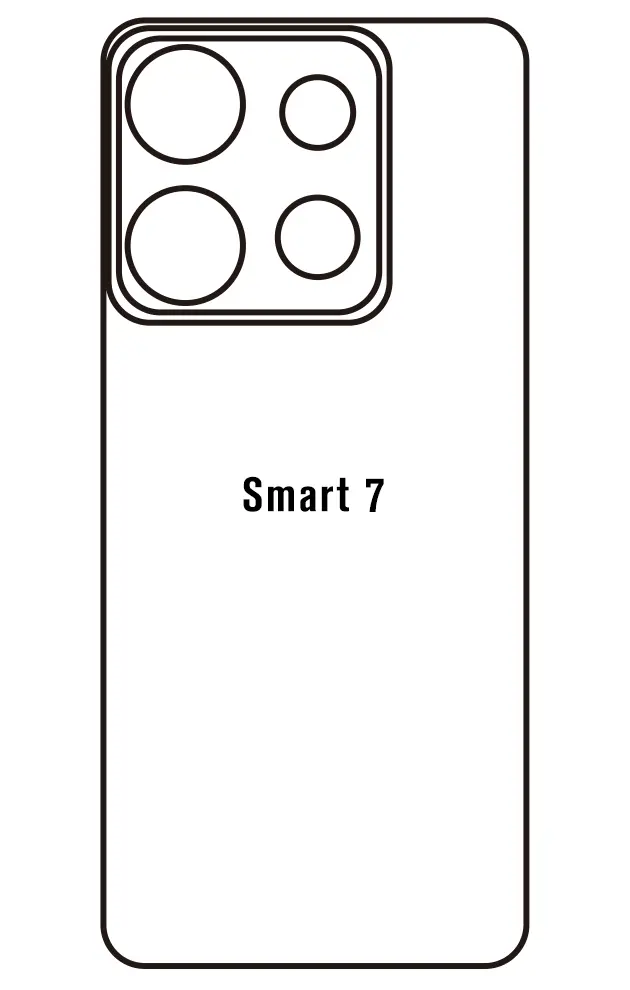 Infinix Smart 7 Zadní Hydrogel ochranná fólie