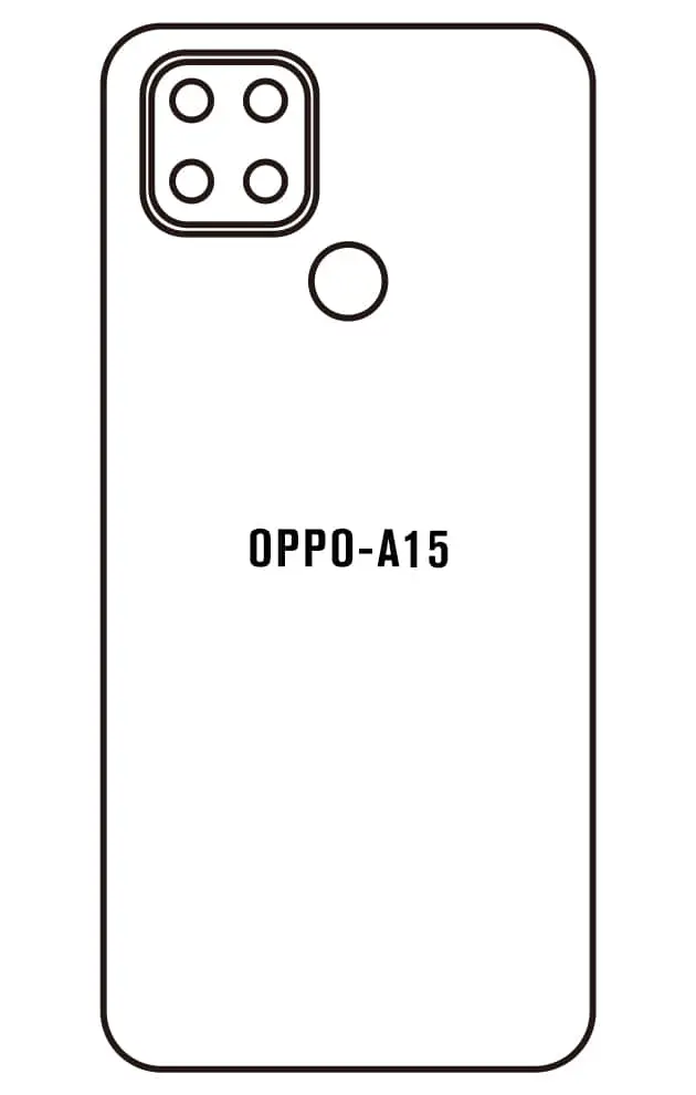 Oppo A15 Zadní Hydrogel ochranná fólie