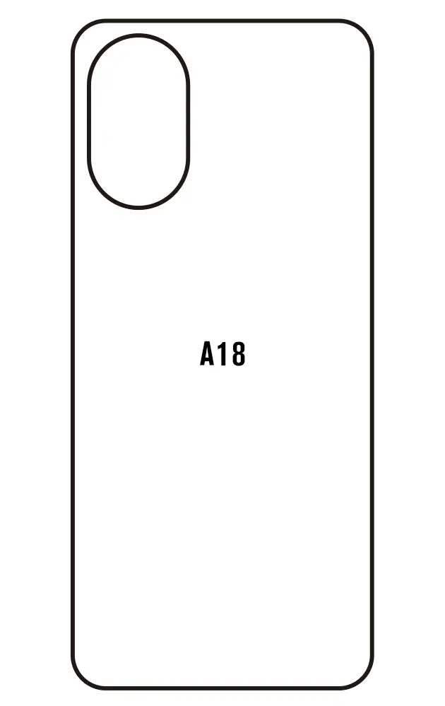 Oppo A18 Zadní Hydrogel ochranná fólie