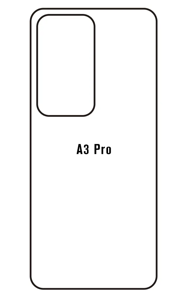 Oppo A3 Pro 5G Zadní Hydrogel ochranná fólie