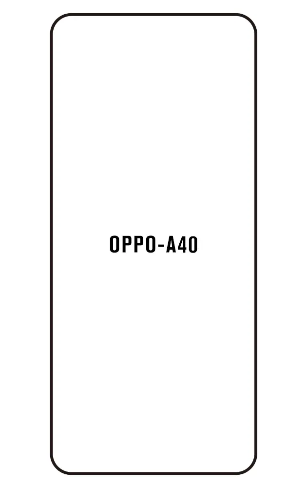 Oppo A40 Přední Hydrogel ochranná fólie