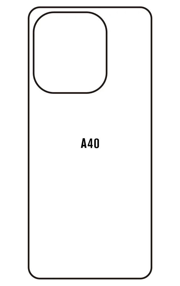 Oppo A40 Zadní Hydrogel ochranná fólie