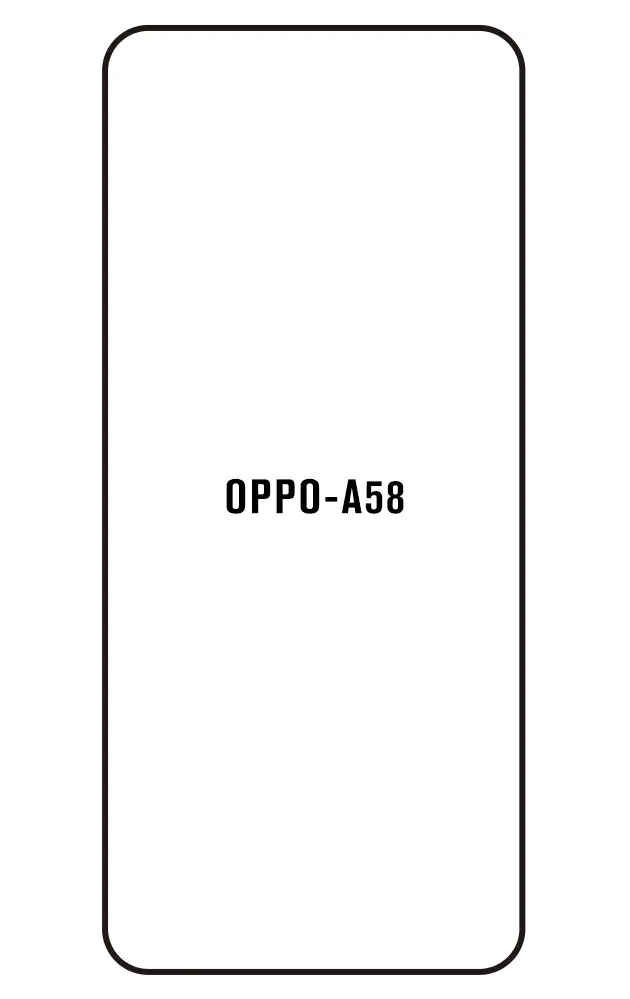 Oppo A58 Přední Hydrogel ochranná fólie