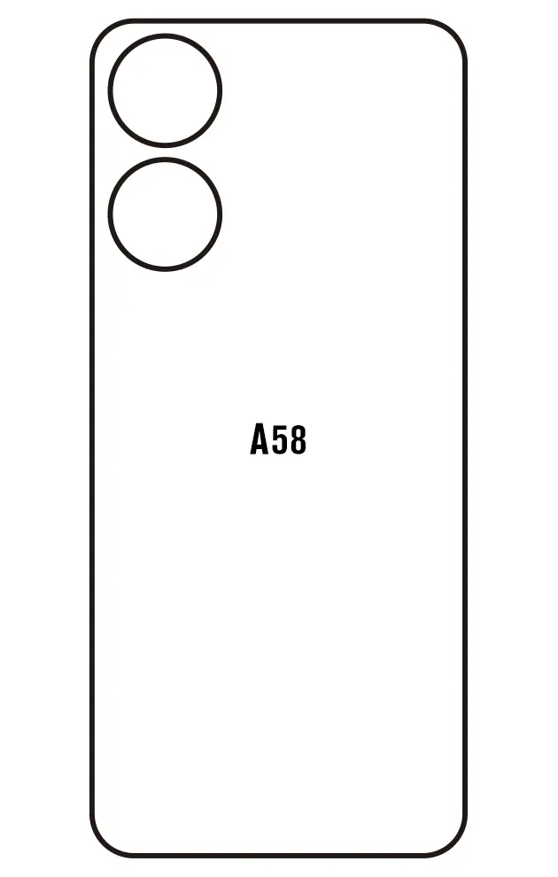 Oppo A58 Zadní Hydrogel ochranná fólie