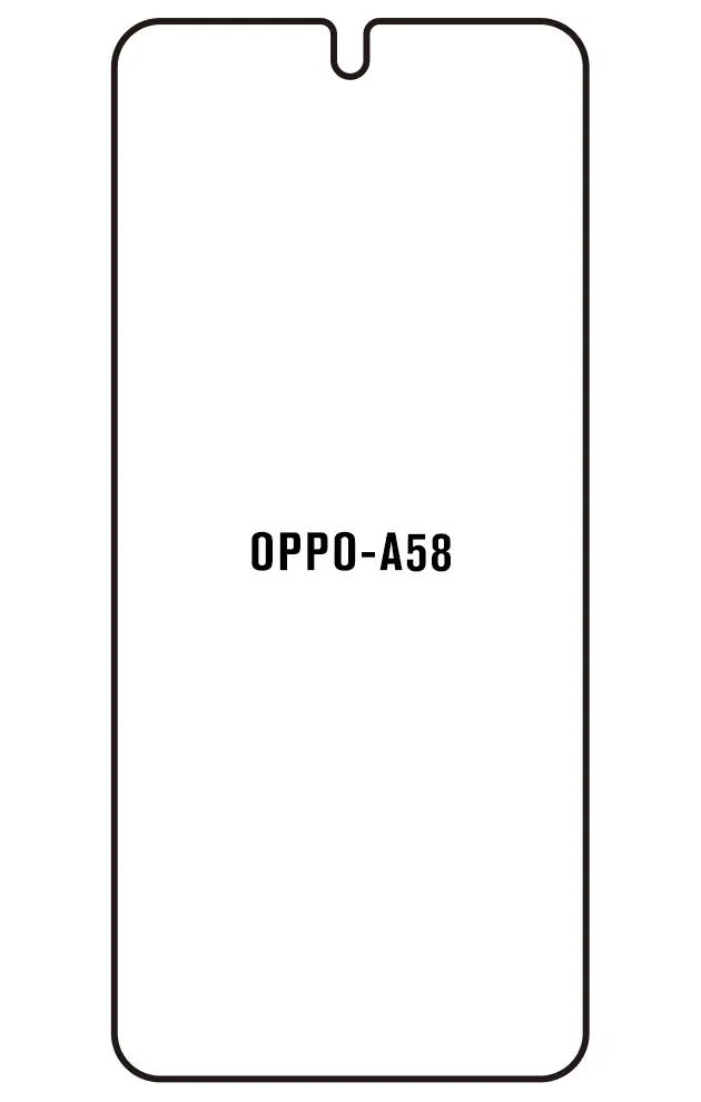Oppo A58 4G Přední Hydrogel ochranná fólie