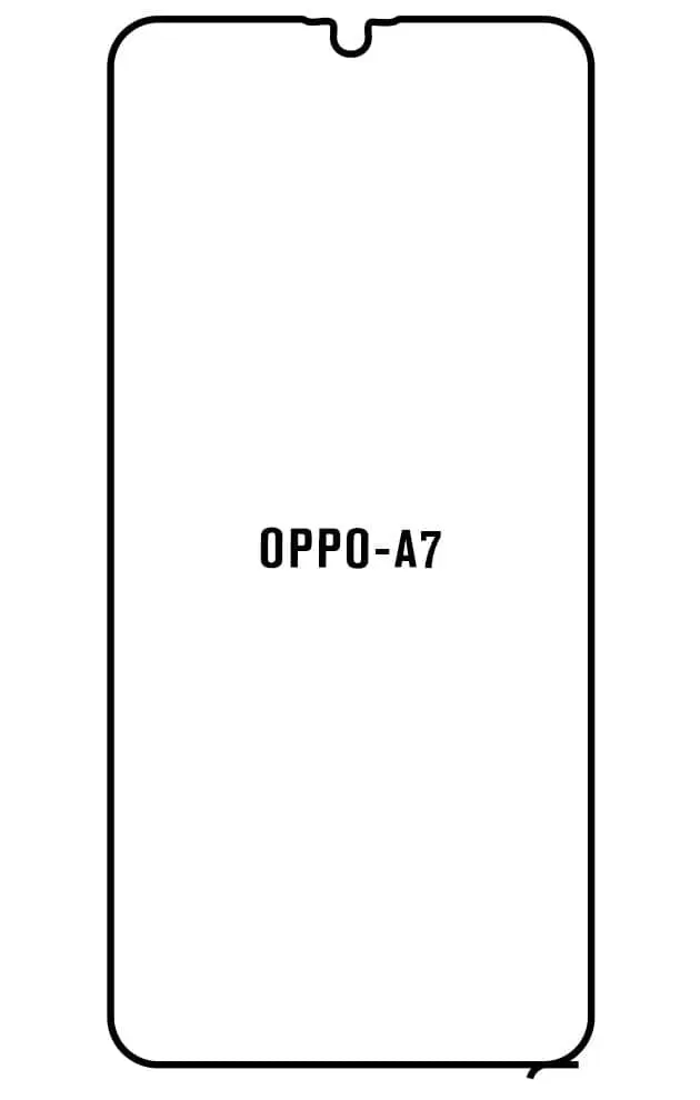 Oppo A7 Přední Hydrogel ochranná fólie