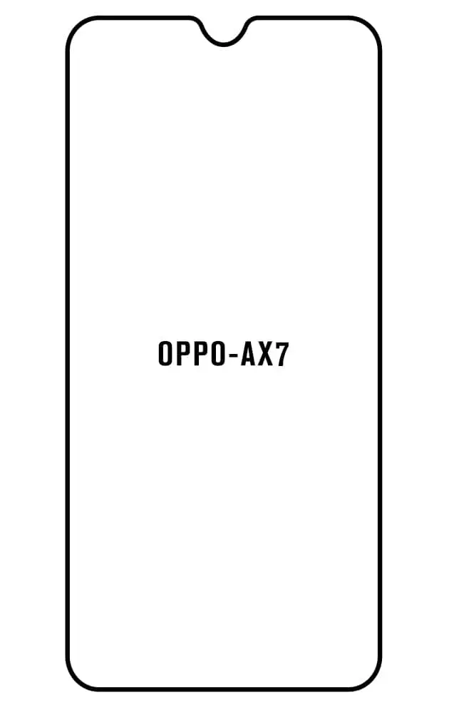 Oppo AX7 Přední Hydrogel ochranná fólie
