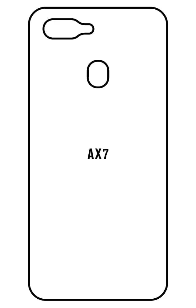 Oppo AX7 Zadní Hydrogel ochranná fólie
