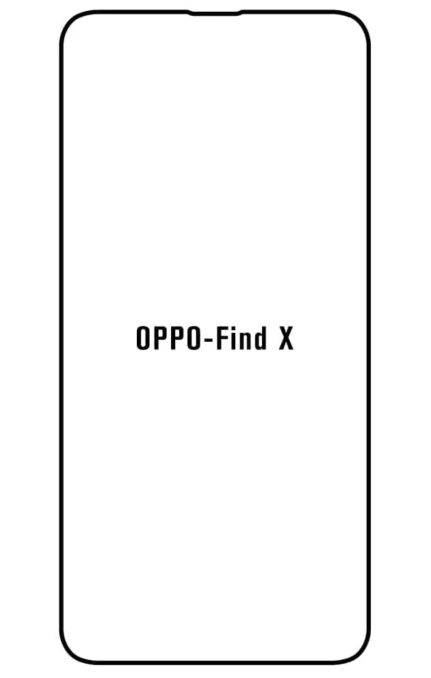 Oppo Find X Přední Hydrogel ochranná fólie