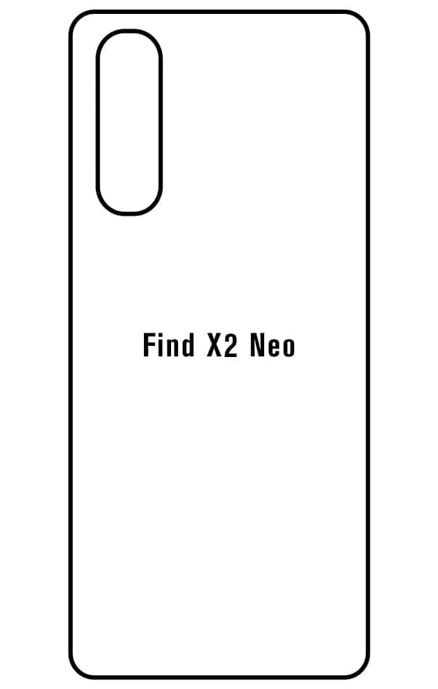 Oppo Find X2 Neo Zadní Hydrogel ochranná fólie