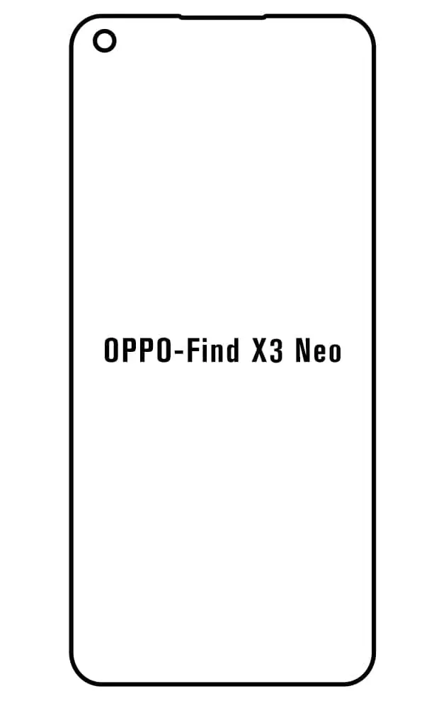 Oppo Find X3 Neo 5G Přední Hydrogel ochranná fólie