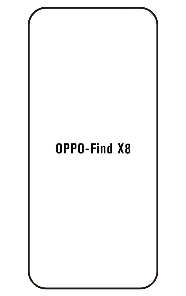 Oppo Find X8 Přední Hydrogel ochranná fólie